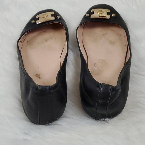 Kate Spade black leather upper shoes flat size 6.5 - Picture 4 of 10